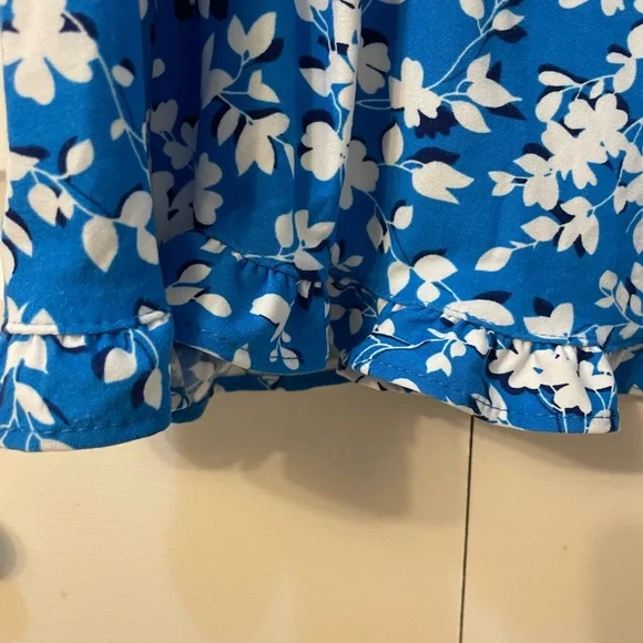 Draper James Nightgown Blue Floral Size S/M - Picture 8 of 8